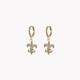 Fleur-de-lis gold plated earrings GB
