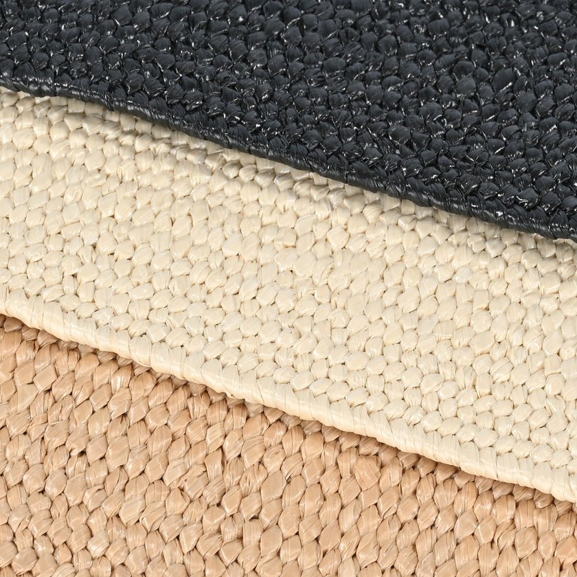 Raffia belt with interlaced buckle round GB
