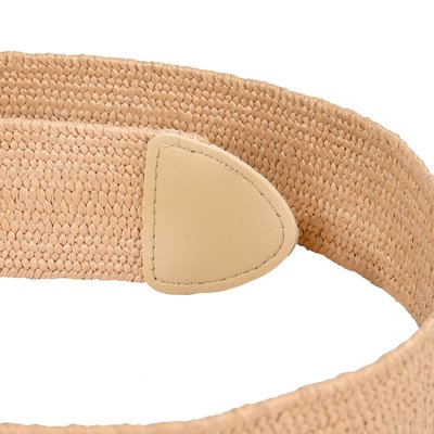 Raffia belt with gold detail GB