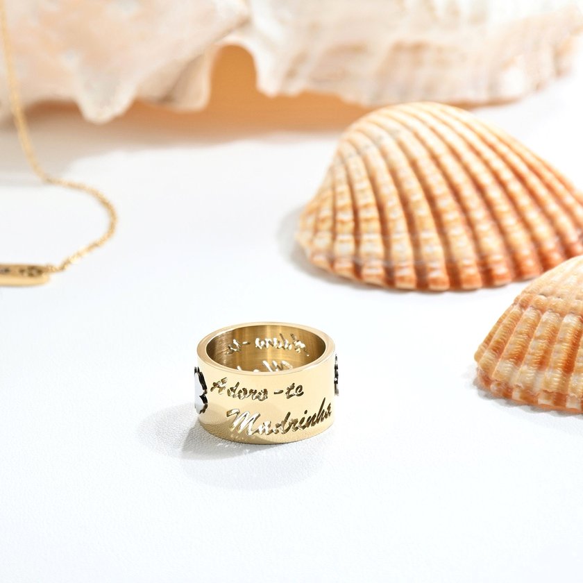 Anillo en acero madrinha GB