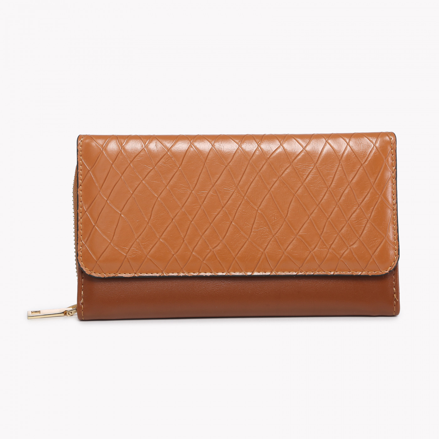 Wallet synthetic front flap fastening GB