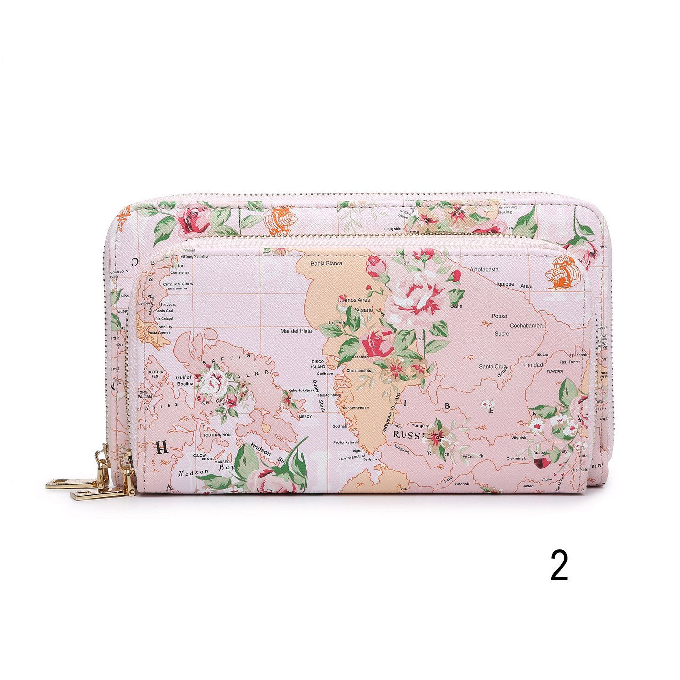 Cartera con estampado floral GB