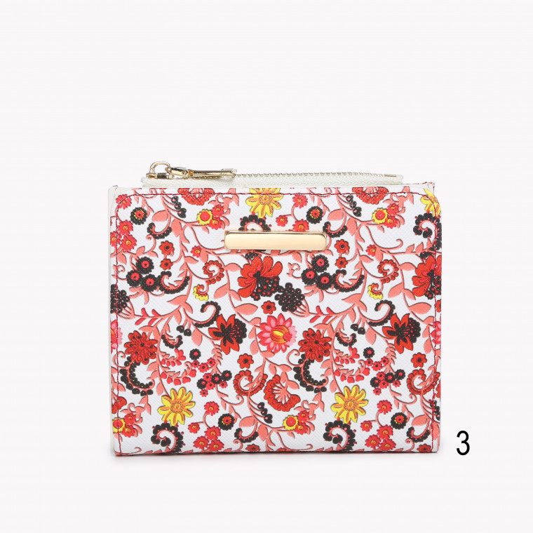 Small wallet with floral print GB