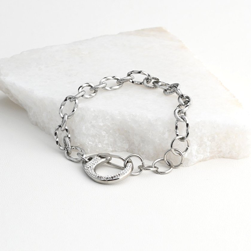 Pulseira com fecho de brilhantes GB