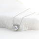 Closed heart S925 necklace GB