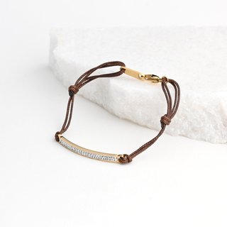 Pulseira elástica com brilhantes GB