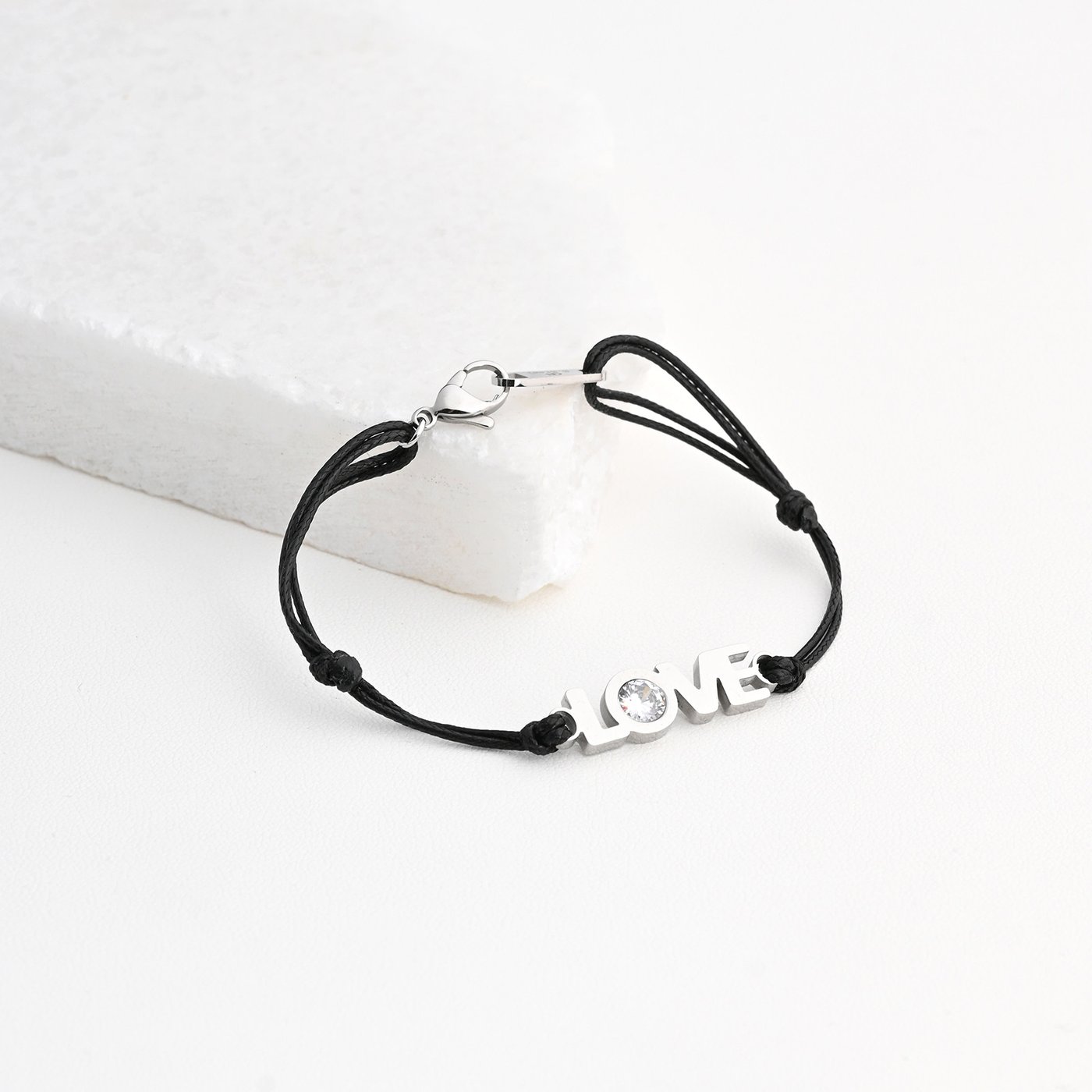 Bracciale elastico in acciaio love GB