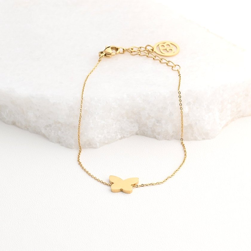 Bracelet of steel butterfly GB