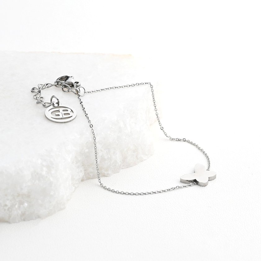 Bracelet d'acier papillon GB