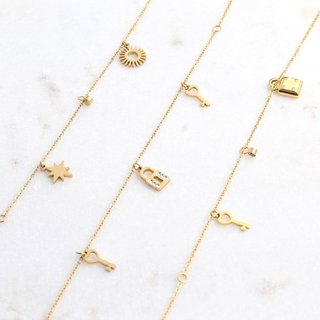 Pulseiras de pé aço cadeados GB