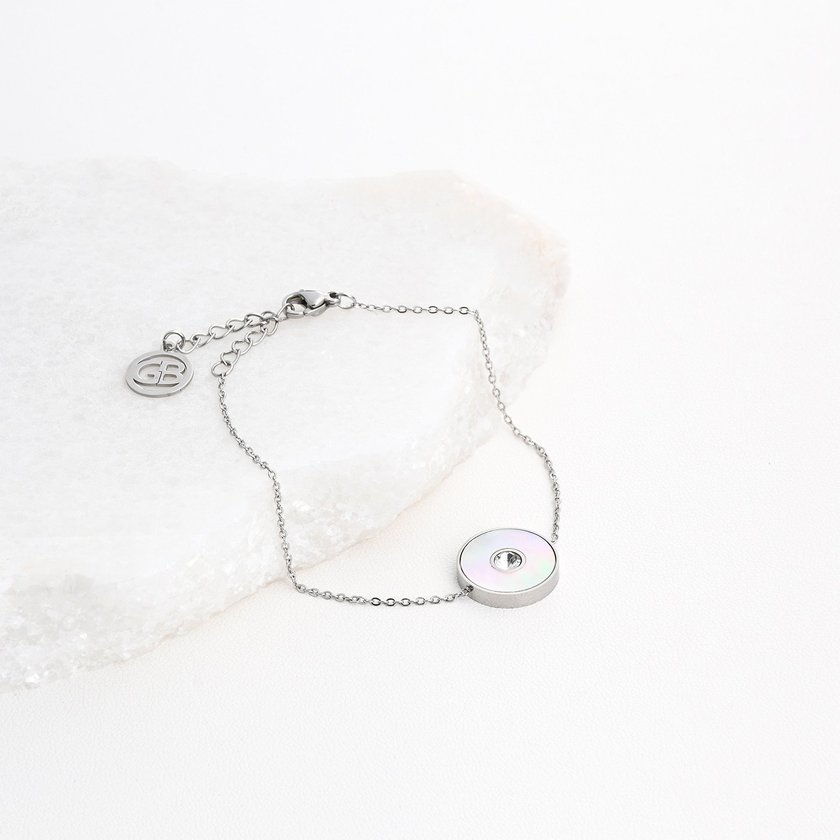 Bracelet en acier avec brillant GB