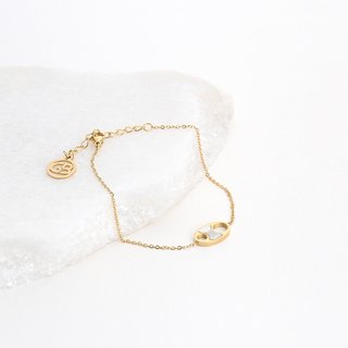 Bracelet en acier avec nacre GB