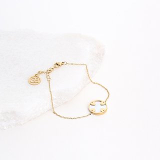 Bracelet en acier cœurs GB