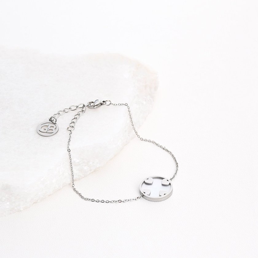 Steel bracelet hearts GB