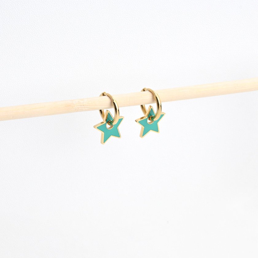 Aros en acero estrella verde GB 