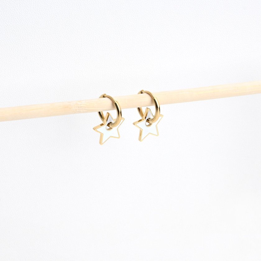 Aros en acero estrella blanca GB