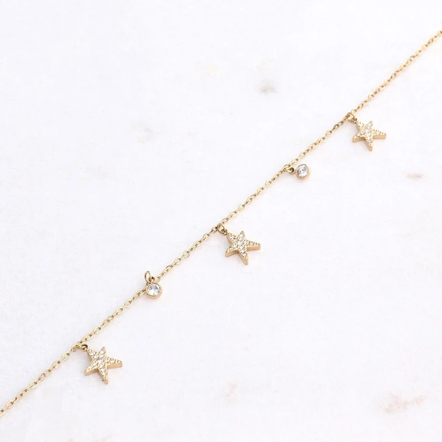 Pulsera para pie acero estrella de mar GB