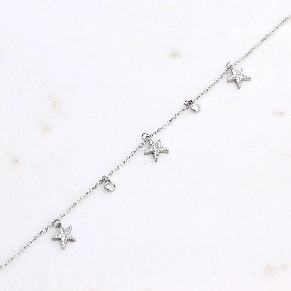 Pulsera para pie acero estrella de mar GB
