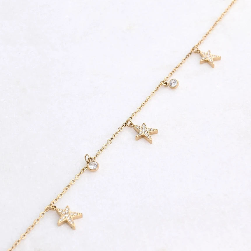Pulsera para pie acero estrella de mar GB