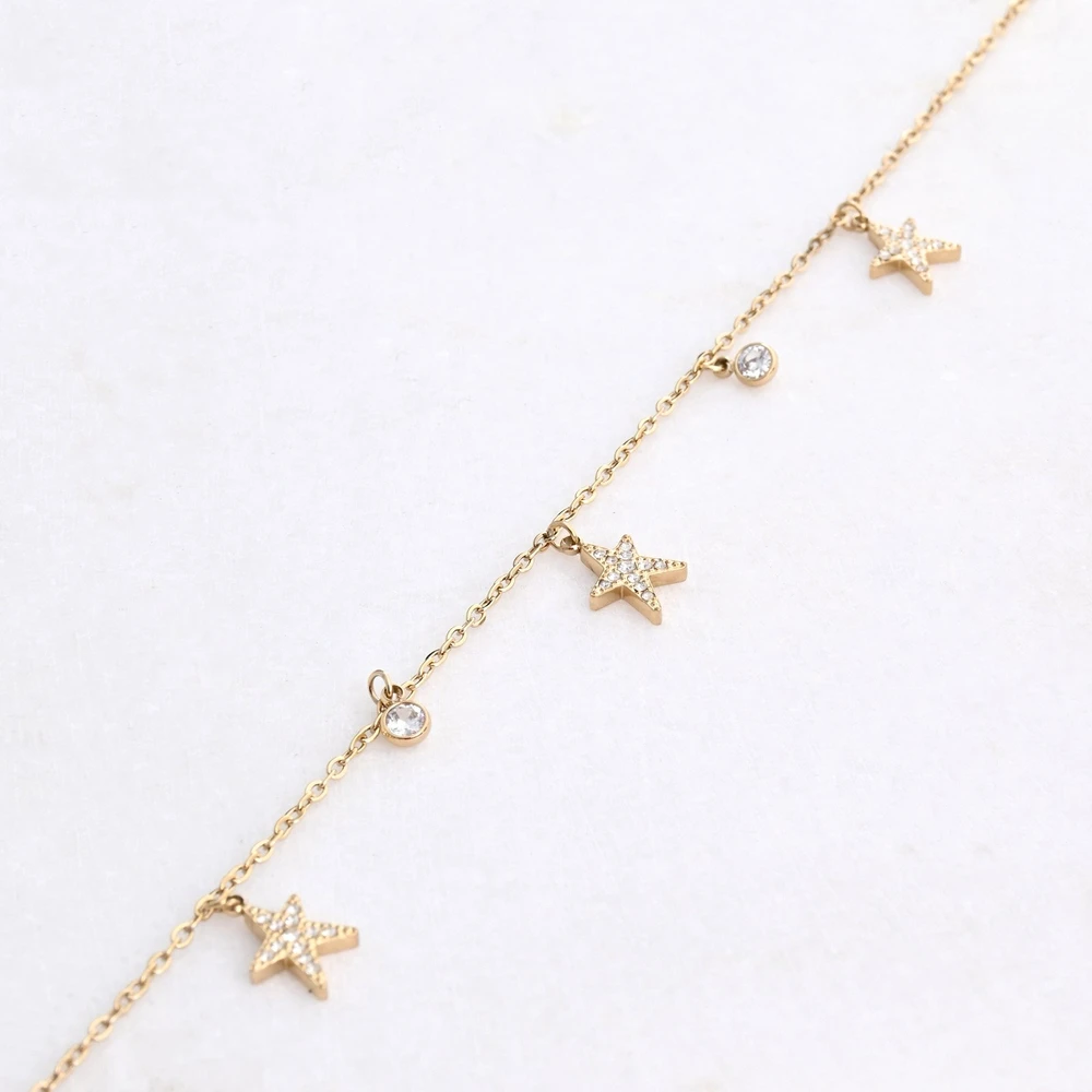 Pulsera para pie acero estrella de mar GB
