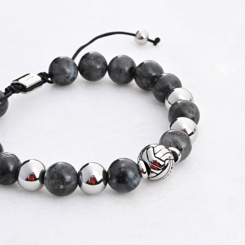 Pulseira homem elástica pedra terra voleibol GB