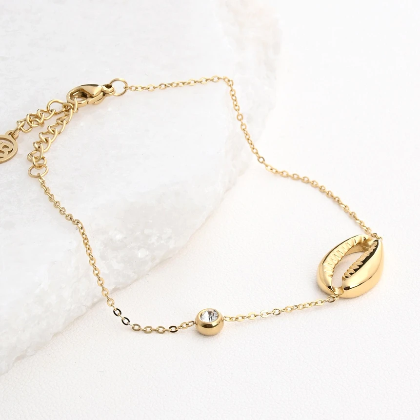Bracciale in acciaio guscio GB