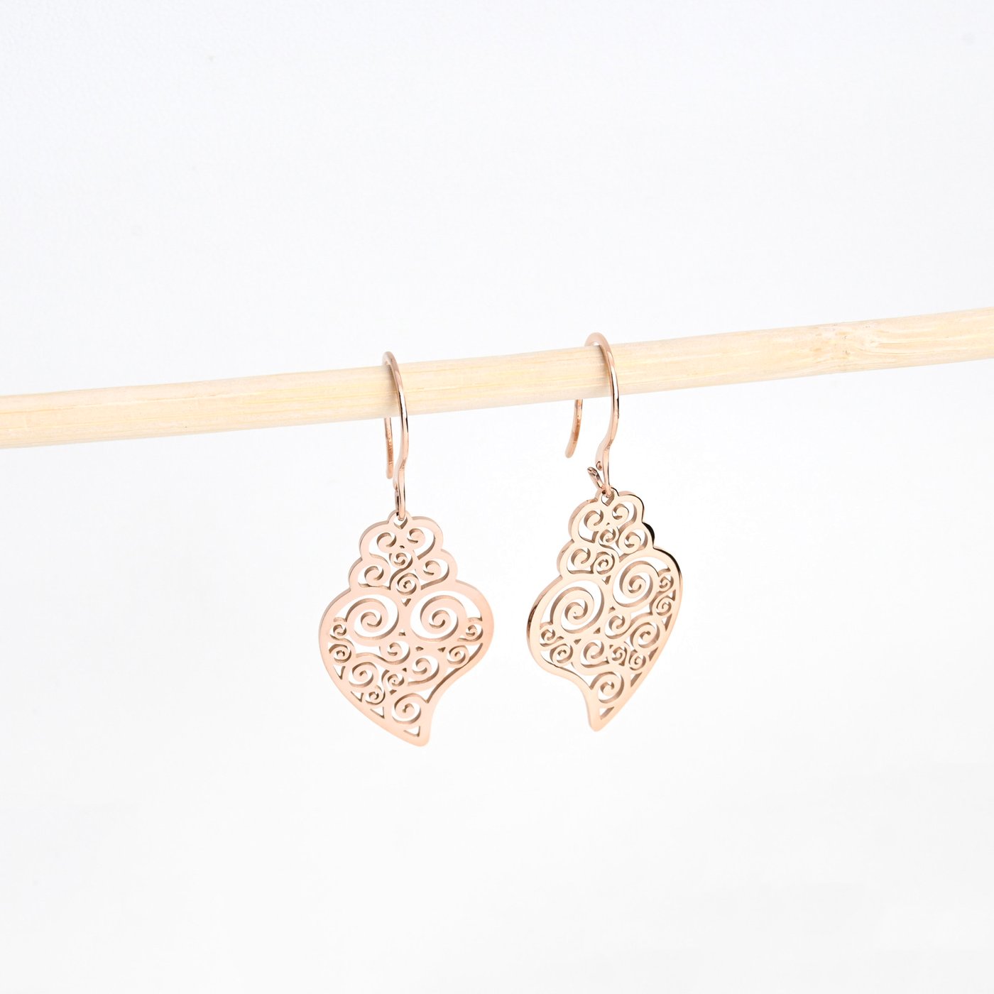 Boucles d’oreilles en acier coeur de viana GB