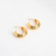 Gold plated hoops thick GB