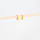 Gold plated hoops yellow GB