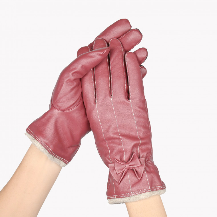 Gloves with lace and frown GB