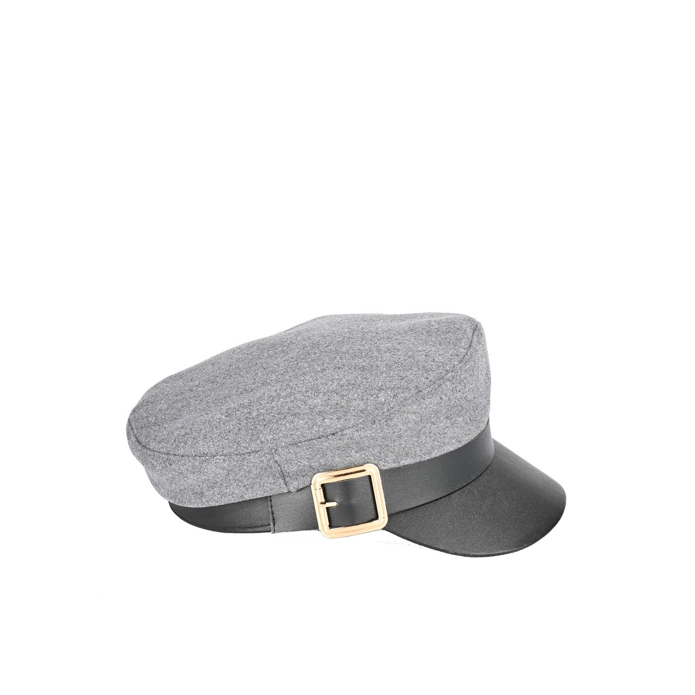 Beret with golden buckle GB