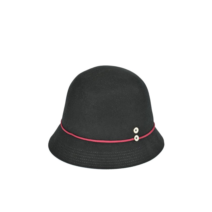 Fur hat with buttons GB