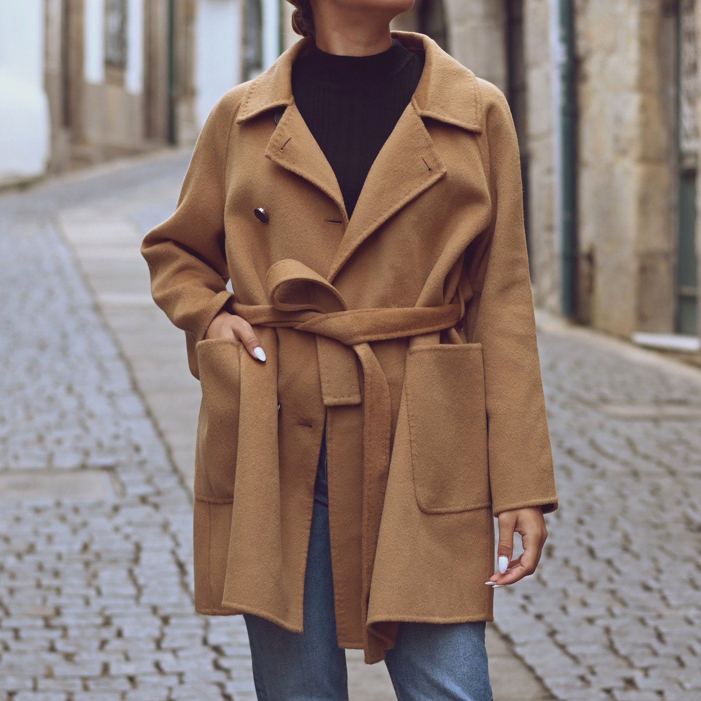 100% wool coat simple GB