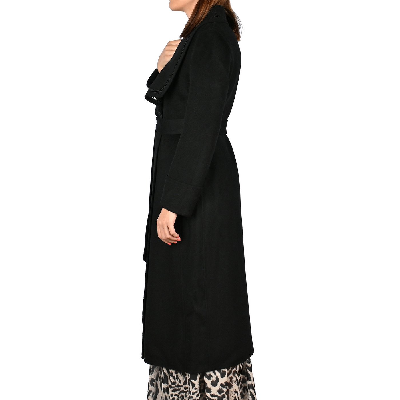 100% wool coat with detail GB