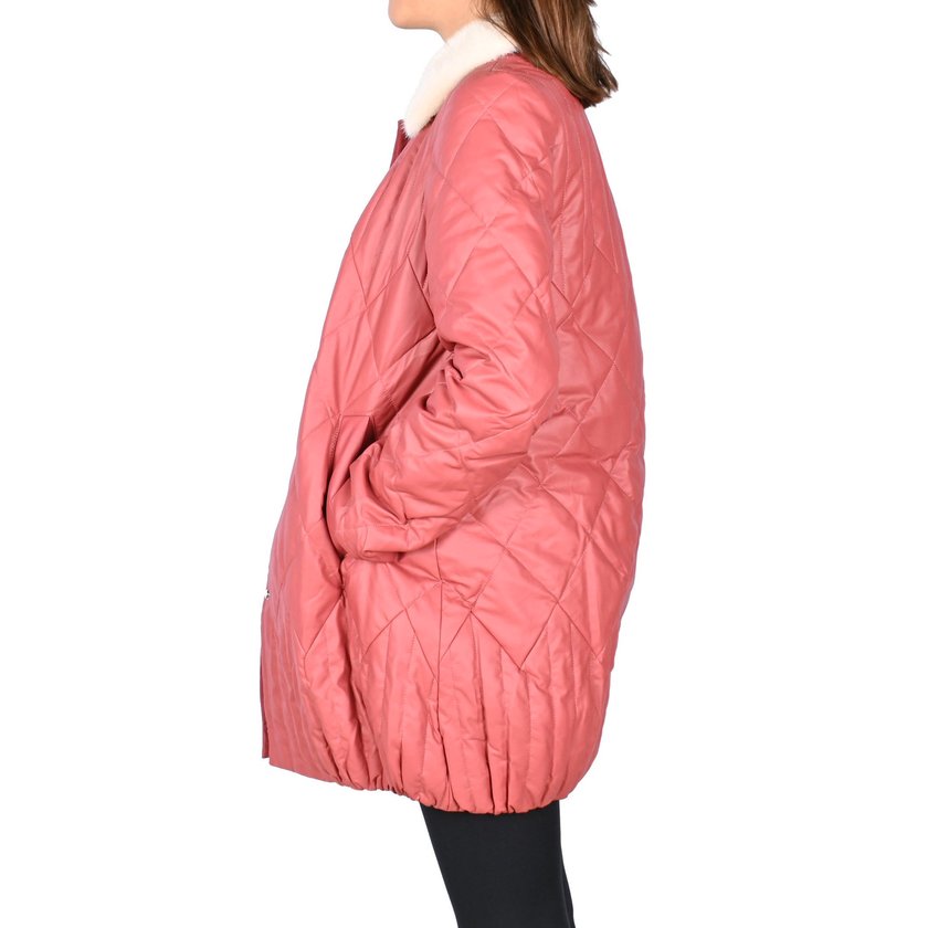 Chaqueta larga con cuello visión GB