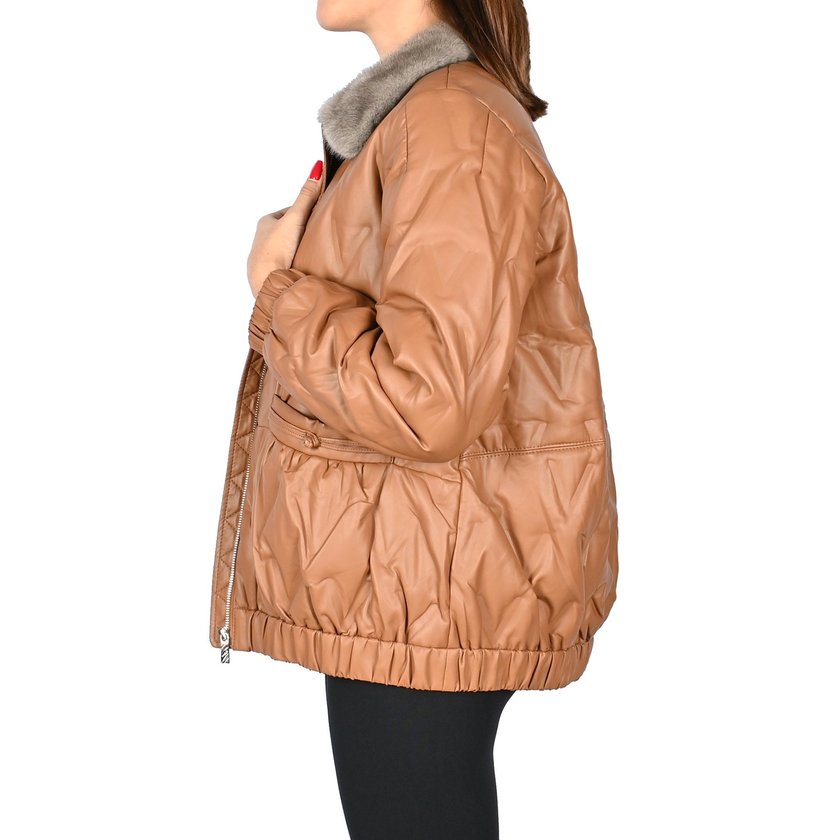 Basic coat with collar vison GB