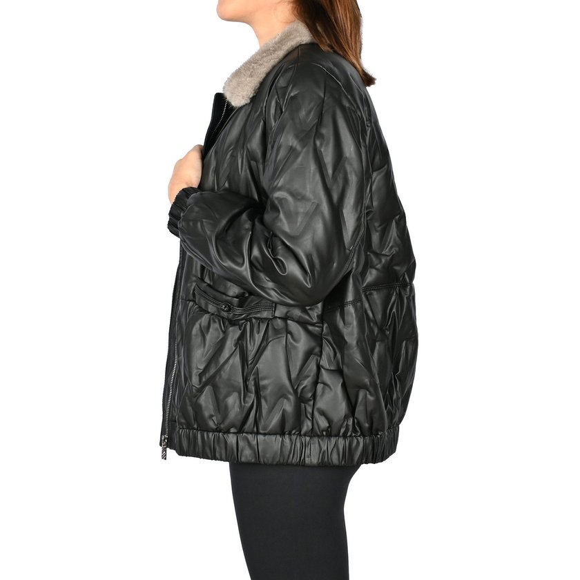 Basic coat with collar vison GB