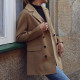 100% wool coat front buttons GB