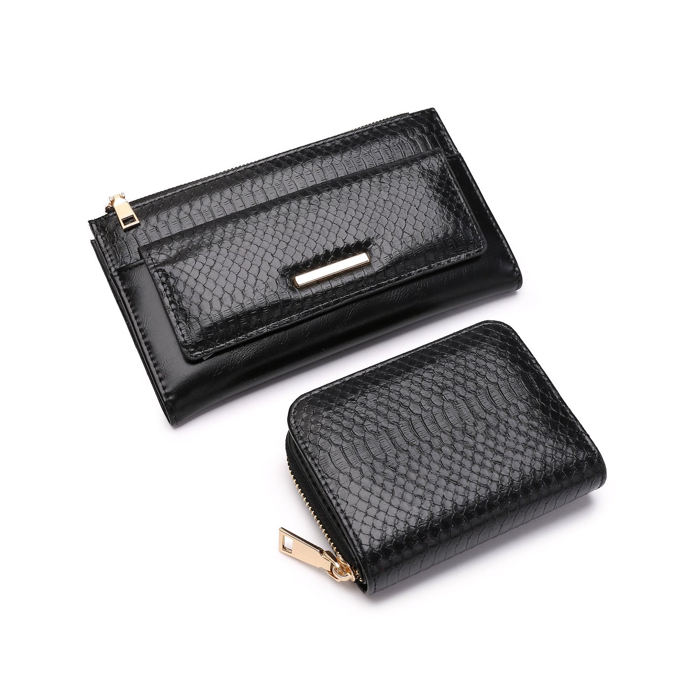 Set of wallets smooth and croco GB