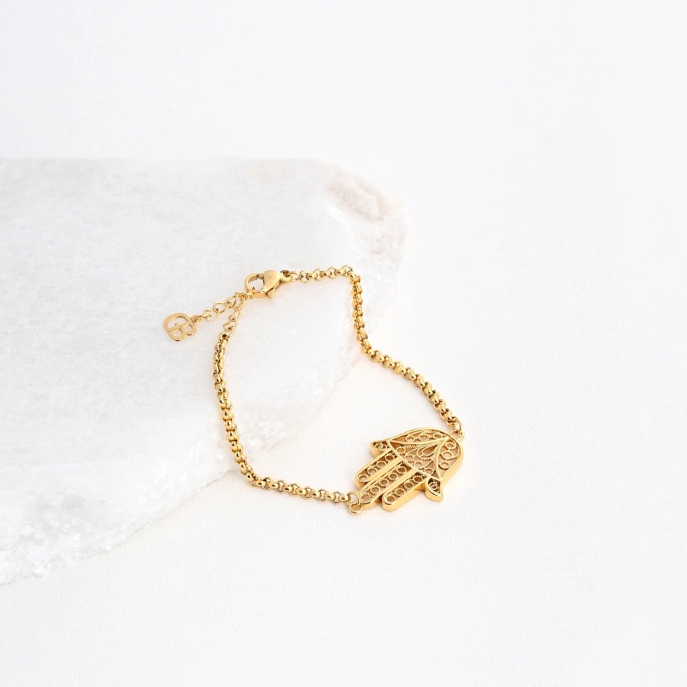 Gold plated bracelet hand GB