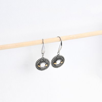 Boucles d’oreilles en rhodium classique GB