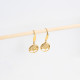 Gold plated earrings tree of life GB