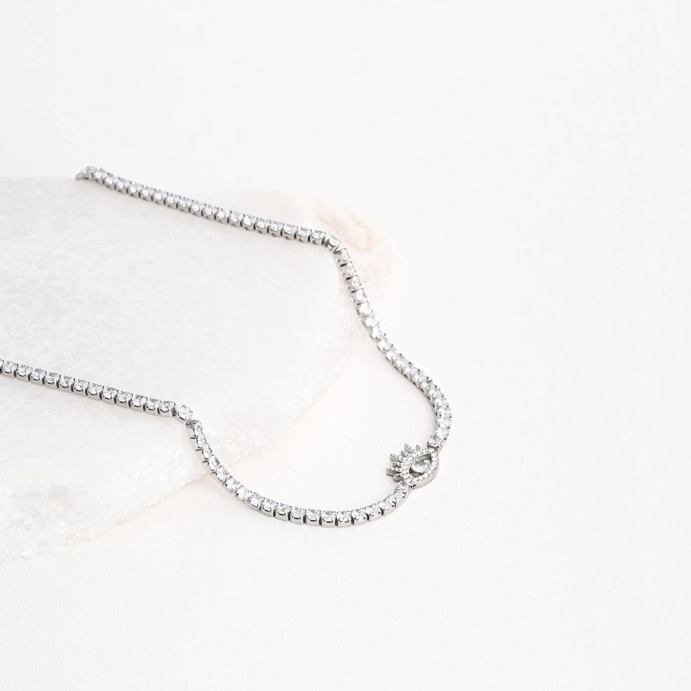 Collar rivière en acero ojo GB