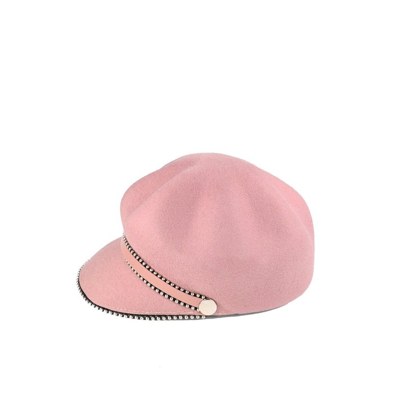 Béret en laine avec punaises GB