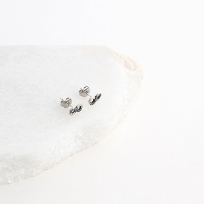 Rhodium earrings infinite GB