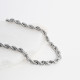 Braided mesh steel necklace thick GB