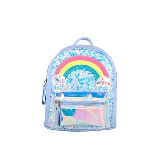 Mochila para niño arco iris y purpurina GB