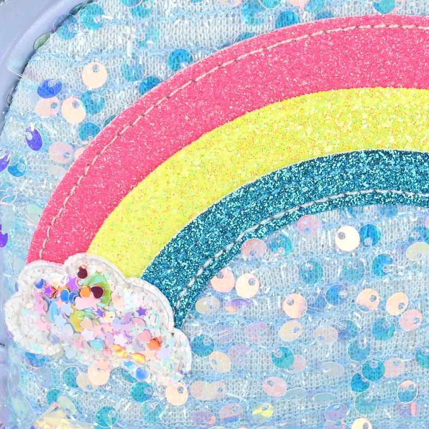 Mochila para niño arco iris y purpurina GB