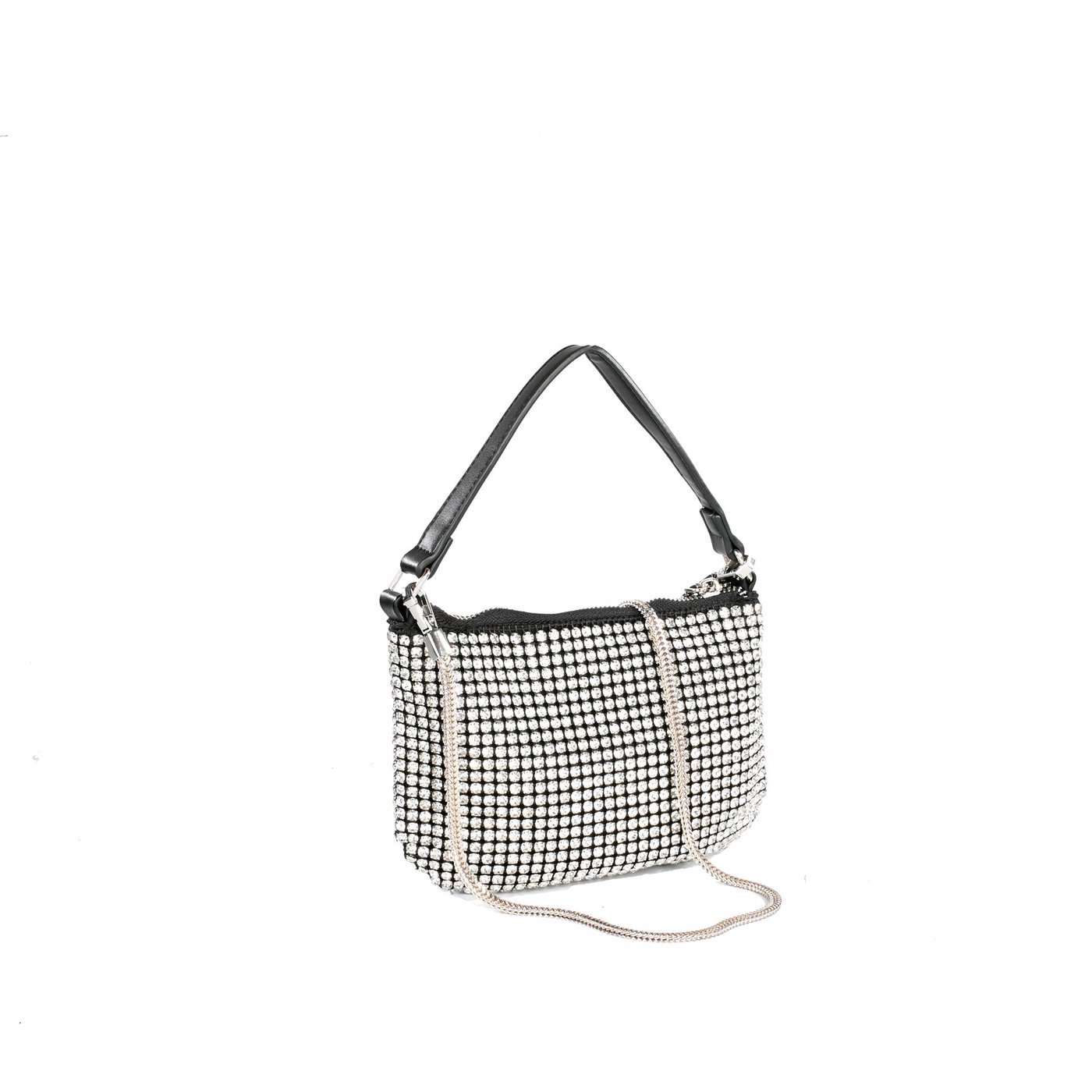 Pochette argent avec brillantes GB