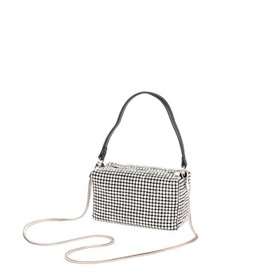 Pochette party silver rectangular GB